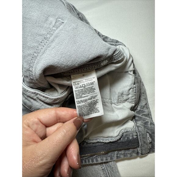 Old Navy Jeans Womens 14 Gray Vintage Slim Jeans Stretch Denim Smooth Pocket EUC - Picture 4 of 13